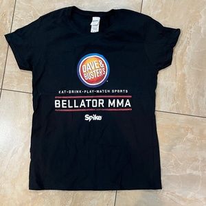 Black Dave and Busters Bellator MMA Tee Shirt Medium